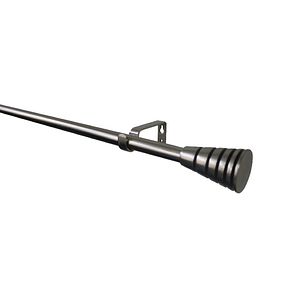 Set galerie simpla extensibila, metal, 210/120 cm, gri, diametru 19 mm  GoodHome Athens