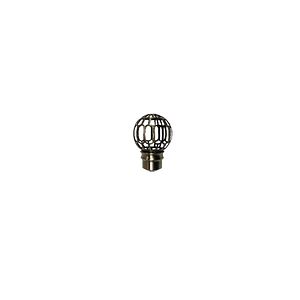 Capat rotund galerie, metal,  2.8 cm, auriu  GoodHome Antiki