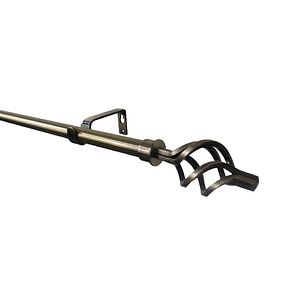 Set galerie simpla extensibila, metal, 330/200 cm, diametru 19 mm, auriu  GoodHome Antiki
