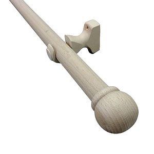 Set galerie lemn fag, 150 cm, diametru 28 mm