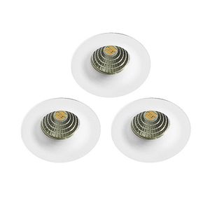 Set 3 spoturi LED COLOURS Hobson, 6W, 420lm, 2700K, alb