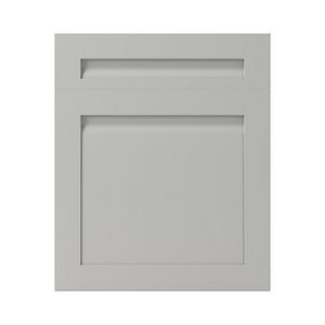 Front usa GOODHOME Garcinia, MDF, sticla 59.7 x 71.5 x 2 cm, gri