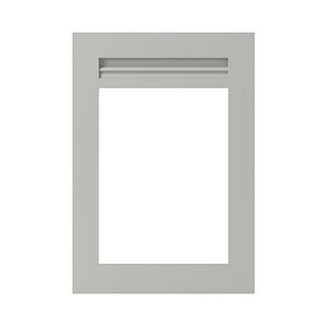 Front usa GOODHOME Garcinia, sticla si MDF, 49.7 x 71.5 x 2 cm, gri