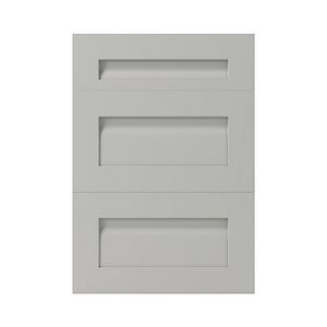 Front usa 3 sertare GOODHOME Garcinia, MDF, 49.7 x 71.5 x 2 cm, gri