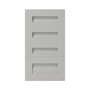 Front usa 4 sertare GOODHOME Garcinia, MDF, 39.7 x 71.5 x 2 cm, gri