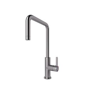 Baterie bucatarie GoodHome Kamut, pipa inalta, alama, inox
