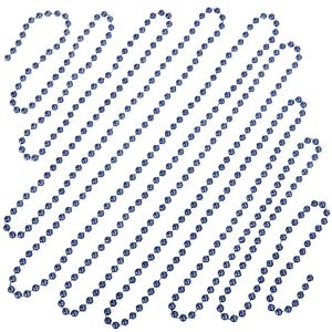 Ghirlanda cu margele, 5 m, efect metalic, plastic, albastru