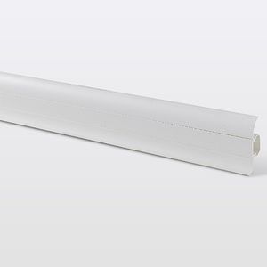 Plinta parchet, PVC, 220 x 4.5 x 2 cm, alb