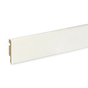 Plinta parchet GOODHOME, MDF, 220 x 6 x 1.1 cm, alb