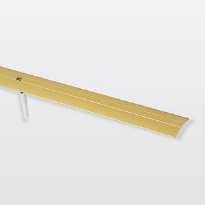 Banda de acoperire curbata GOODHOME, aluminiu, 93 x 3 cm, auriu
