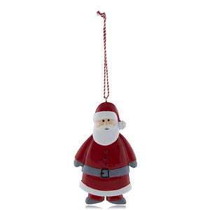 Figurina Mos Craciun pentru brad Craciun, plastic, multicolor