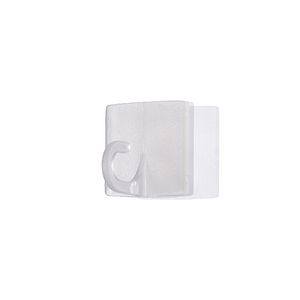 Accesoriu fixare ghirlanda, 1.4 x 1.8 cm, 20 bucati, alb