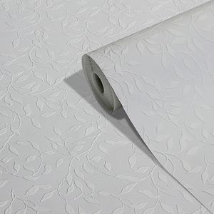 Tapet netesut, 0.53 x 10.05 m, alb  GoodHome, Kerria