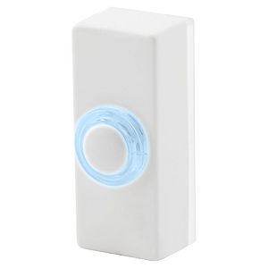 Buton iluminat cu fir Blyss, 55 x 139 x 33 mm, 8 V, alb