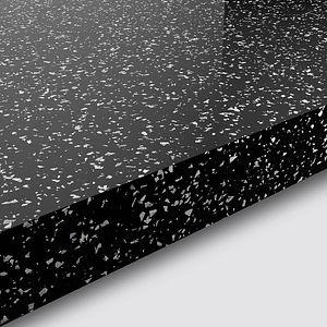 Blat de lucru, negru, 300 x 62 cm x 3.8 mm, pal laminat  GoodHome Barberis