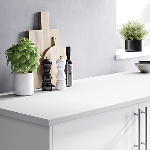 Blat bucatarie GOODHOME, 180 x 62 x 2.8 cm, alb