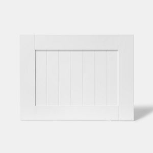 Front usa GOODHOME Alpinia, MDF, 59.7 x 45.3 x 1.8 cm, alb