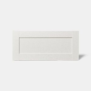 Front usa cu 2 sertare GOODHOME Alpinia, MDF, 80 cm, crem mat