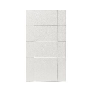 Front usa cu 4 sertare GOODHOME Alpinia, PAL, MDF, 39.7 x 71.5 x 1.8 cm, crem lucios