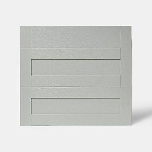 Front usa cu 3 sertare GOODHOME Alpinia, PAL,MDF, 79.7 x 71.5 x 1.8 cm, gri mat