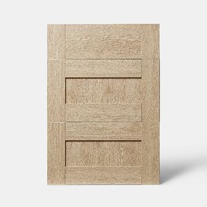 Front usa cu 3 sertare GOODHOME Alpinia, PAL, MDF, 49.7 x 71.5 x 1.8 cm, maro