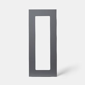 Front usa GOODHOME Stevia, sticla, 29.7 x 71.5 x 1.8 cm, gri