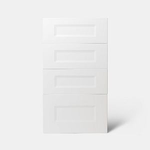 Front usa GOODHOME Artemisia, 4 sertare, MDF, 39.7 x 71.5 x 1.8 cm, alb