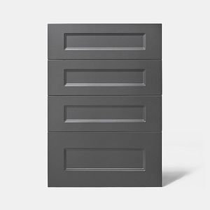 Front usa GOODHOME Artemisia, 4 sertare, MDF, 49.7 x 71.5 x 1.8 cm, gri