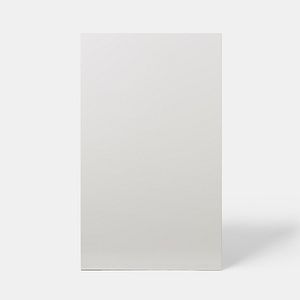 Front usa GOODHOME Alisma, MDF, 60 x 100 x 1.8 cm, alb lucios