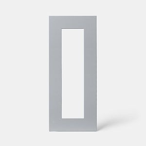 Front usa GOODHOME Alisma, sticla, 29.7 x 71.5 x 1.8 cm, gri