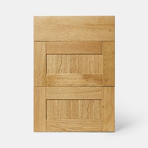Front usa GOODHOME Verbena, lemn masiv, 49.7 x 71.5 x 2 cm, natur