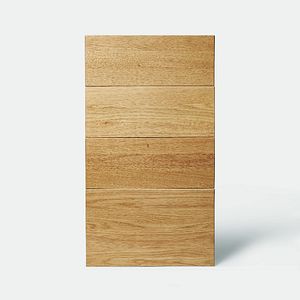 Front usa GOODHOME Verbena, lemn masiv, 39.7 x 71.5 x 2 cm, natur