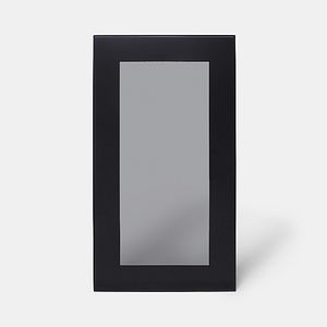 Front usa GOODHOME Winterana, sticla, 39.7 x 71.5 x 2 cm, negru