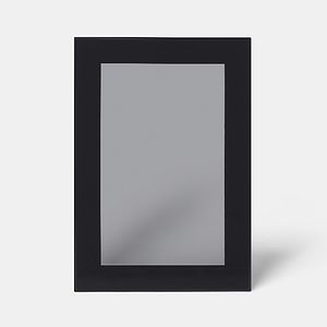 Front usa GOODHOME Winterana, MDF, sticla, 71.5x 49.7 x 2 cm, negru mat 