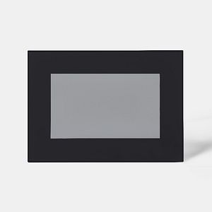 Usa dulap cu geam GOODHOME Winterana, MDF, sticla, 50 x 35.6 x 2 cm, negru