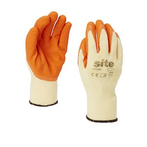 Manusi protectie Site KF380, latex, galben-portocaliu, marime L