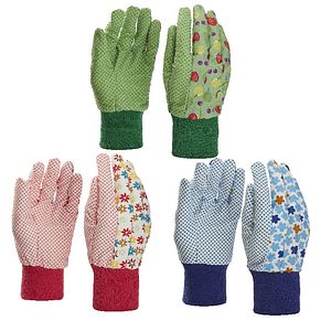 Manusi Verve din bumbac, imprimate, 3 buc pachet, multicolor