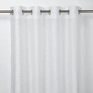 Perdea Succusa, alb, 2.6 x 1.4 m, dungi GoodHome
