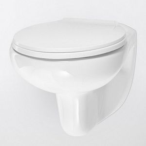 Vas WC suspendat Arkus, portelan, 35 x 53.5 x 39.5 cm, capac polipropilena, alb