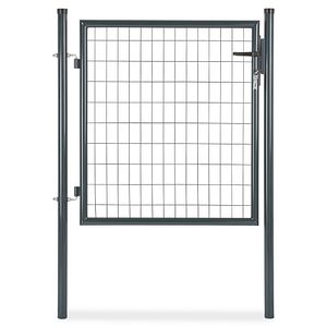 Poarta cu stalp, simpla, gri, 100 x 100 cm Blooma