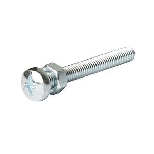 Set surub bombat si piulita DIALL, PZ2, 5 x 20 mm, otel, 20 buc