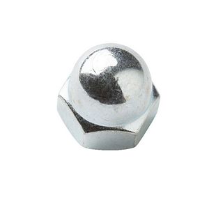 Piulita cu cap bombat DIALL, M12, otel placat cu zinc, 10 bucati