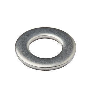 Saiba plata medie s/s A2 Diall, din otel inoxidabil M8, 10 bucati, argintiu