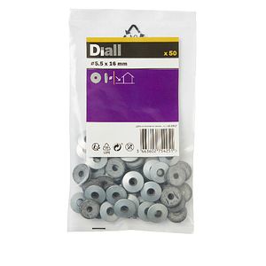 Saiba epdm Diall, din otel-carbon diam. 5,5x16, 50 bucati, argintiu
