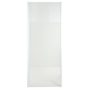 Paravan dus Cooke & Lewis Onega, aluminiu, sticla securizata 5mm, 90 x 190 cm, alb