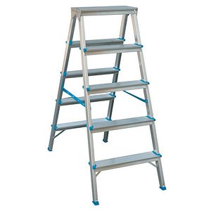 Scara aluminiu, 2 x 5 trepte, 108 cm  Mac Allister