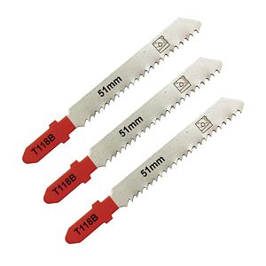 Set 3 lame fierastrau pedular Universal Fit, T118B, 51 mm