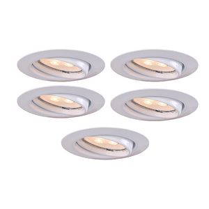 Set 5 spoturi LED, GU10, 3.8W, 230lm, alb