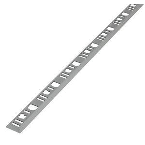 Profil drept, 8 mm, aluminiu, argintiu mat