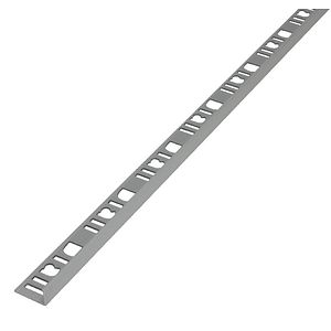 Profil drept, 10 mm, aluminiu, argintiu mat